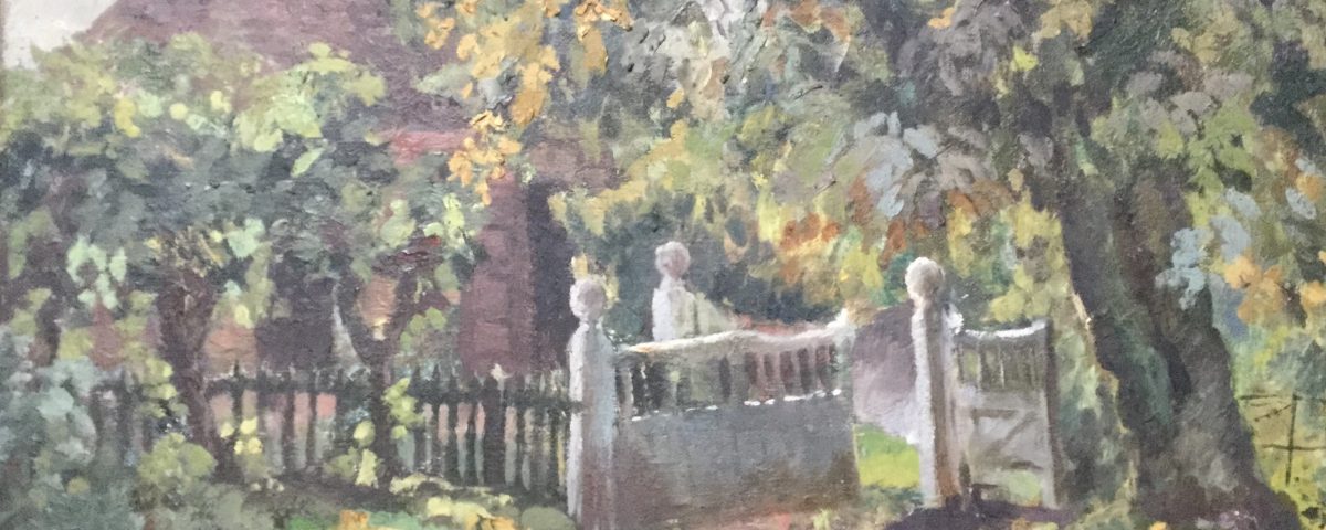 Benton End Gates Oil Painting by Mollie Russell Smith